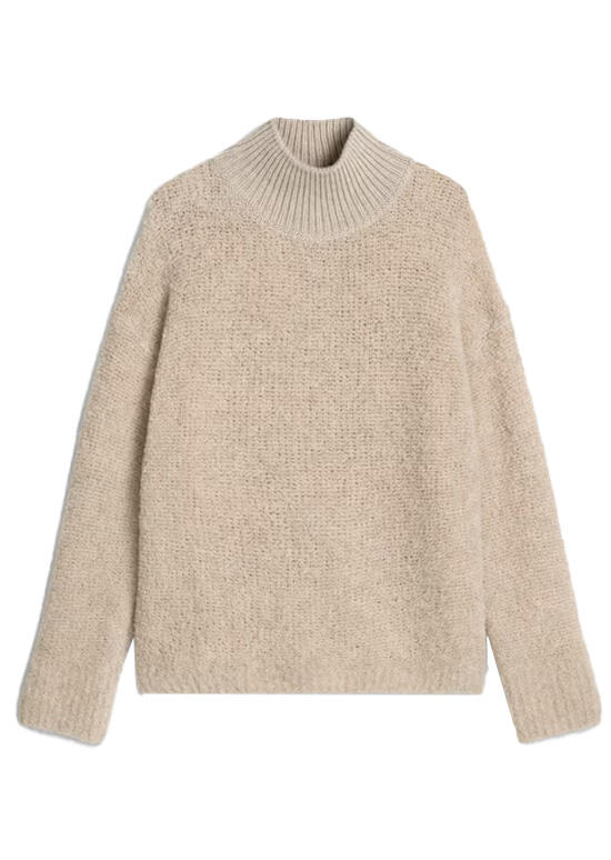 Marc OPolo Casual - Bouclé-Pullover beige - Gr. - M von Marc O'Polo Casual