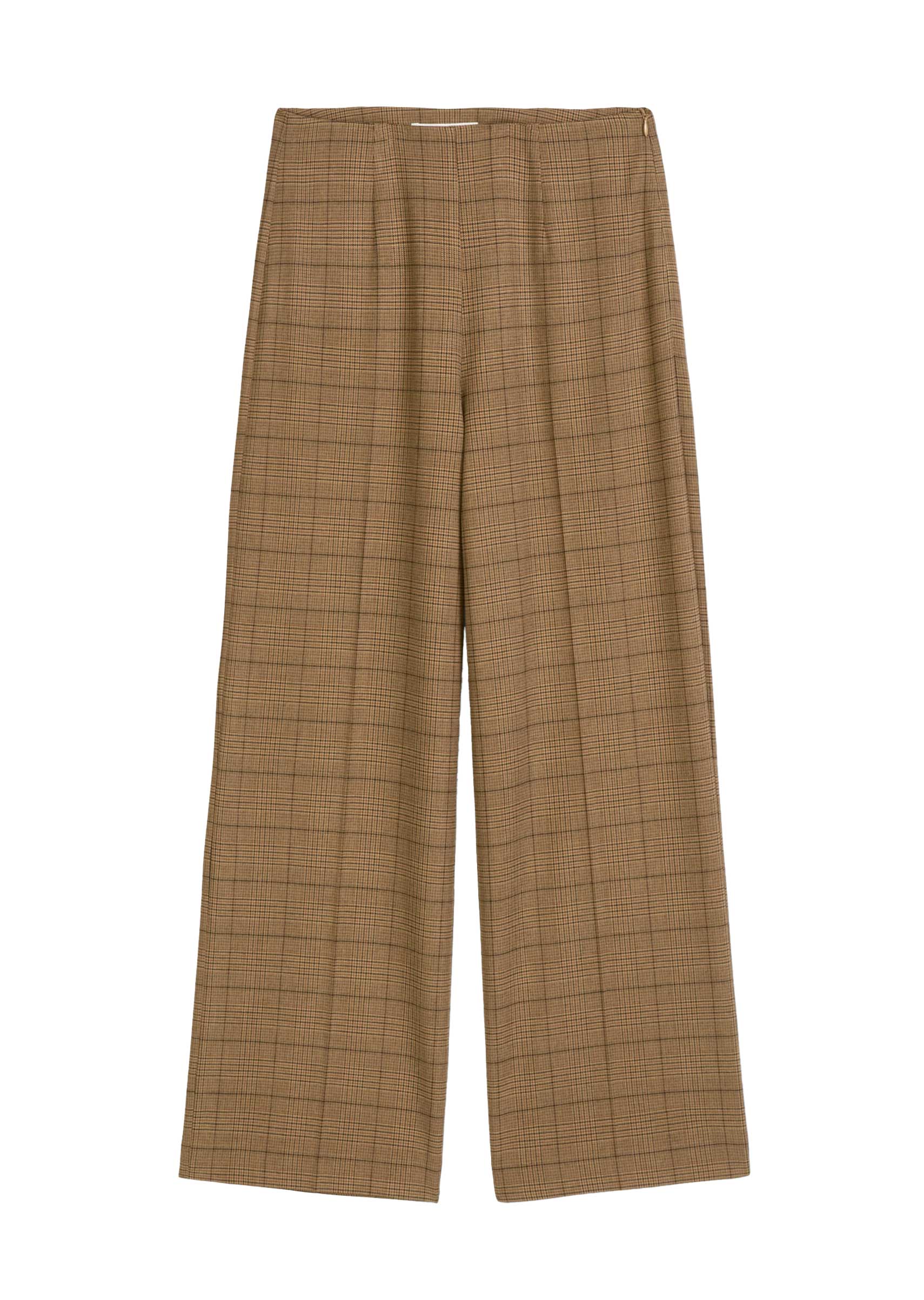 Marc OPolo Casual - Gemusterte Culotte regular aus softem Flanell braun - Gr. - 36 von Marc O'Polo Casual