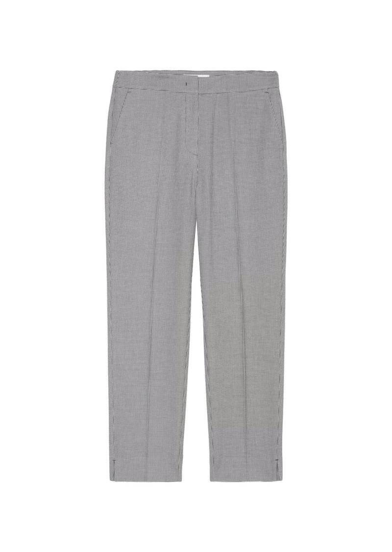 Marc OPolo Casual - Gemusterte Zigarettenhose slim grau/schwarz/weiß - Gr. - 36 von Marc O'Polo Casual