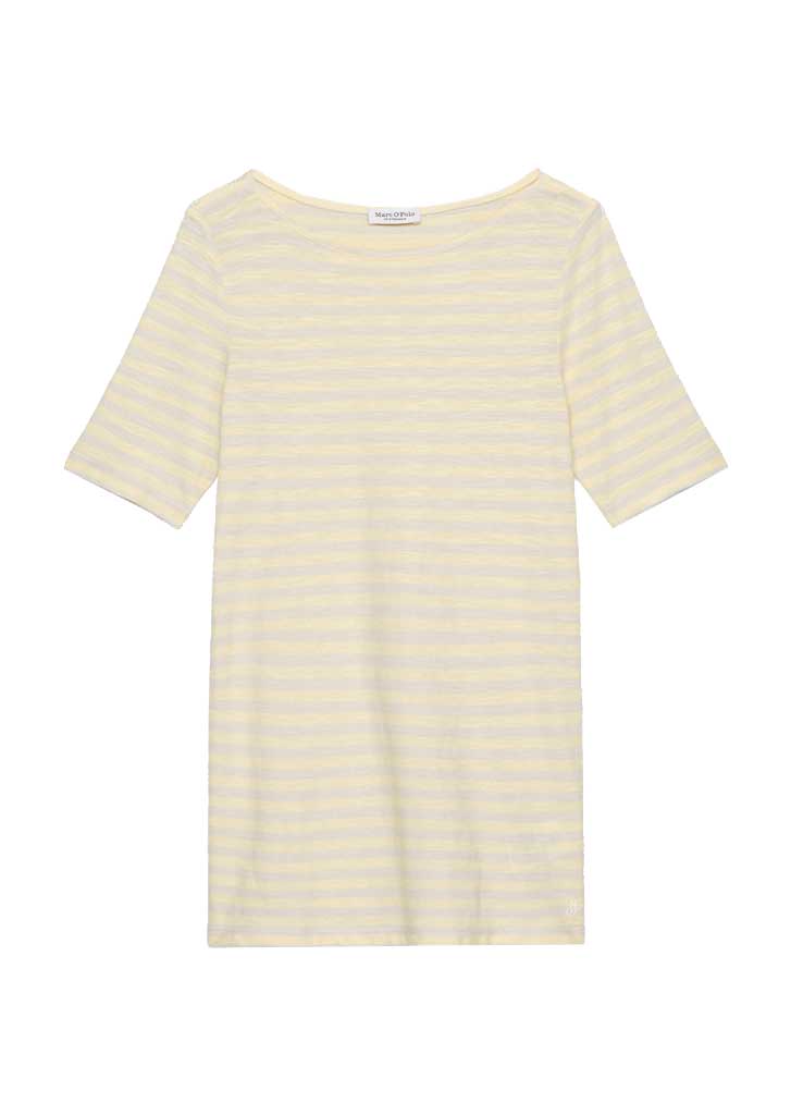 Marc OPolo Casual - Gestreiftes T-Shirt slim aus Organic Cotton-Jersey gelb/beige - Gr. - S von Marc O'Polo Casual