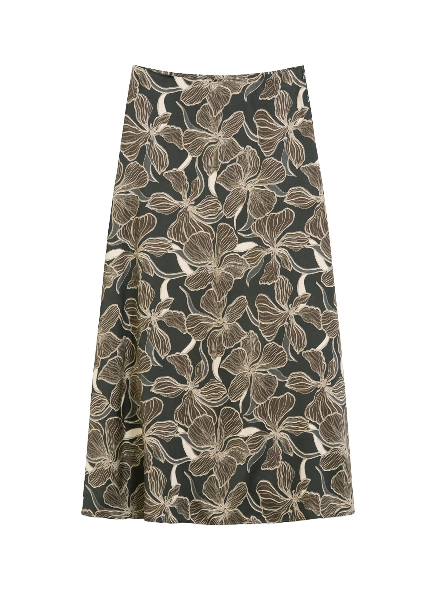 Marc OPolo Casual - Gewebter Maxirock grau - Gr. - 40 von Marc O'Polo Casual