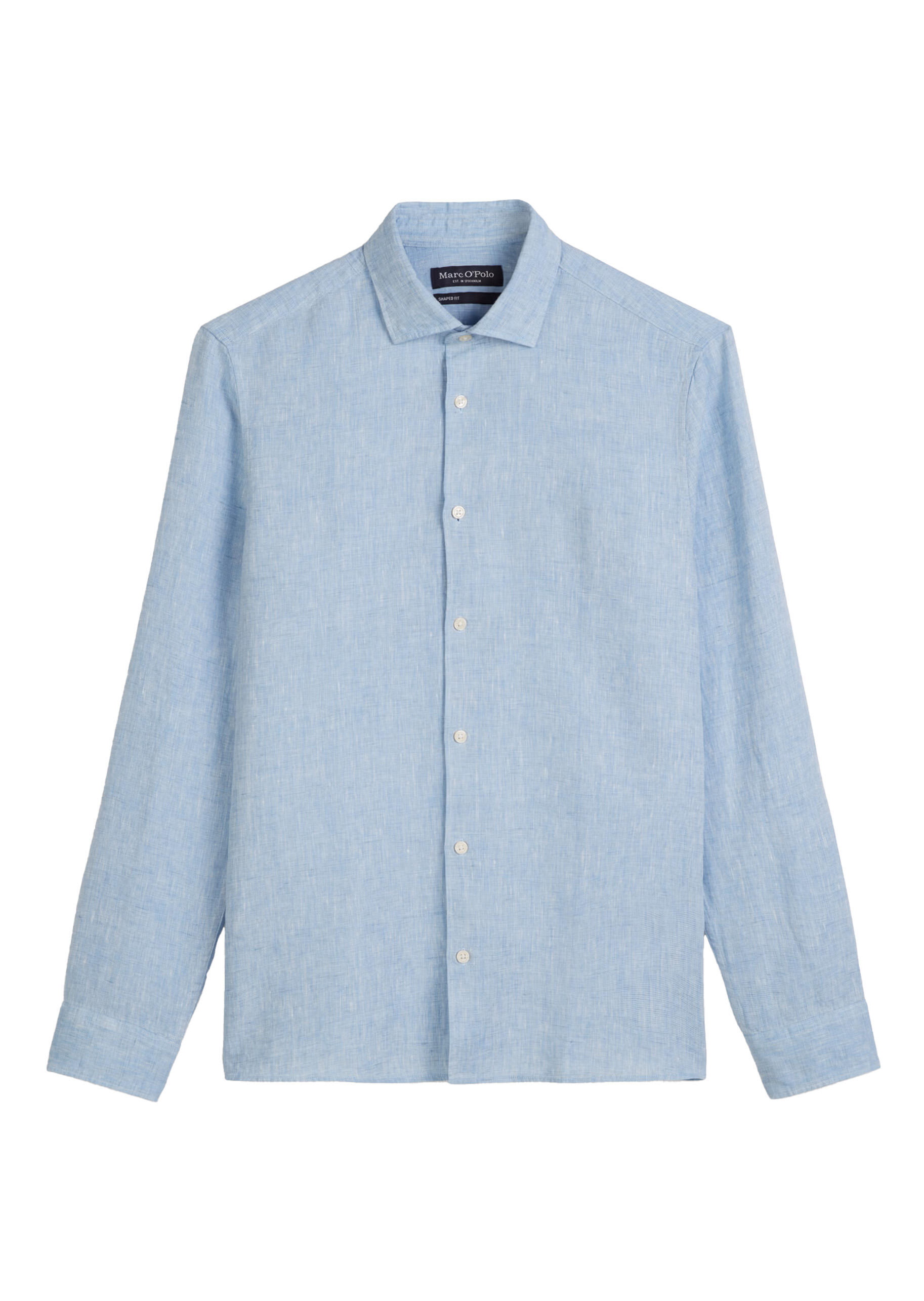 Marc OPolo Casual - Hemd Shaped aus reiner Baumwolle blau - Gr. - XXL von Marc O'Polo Casual