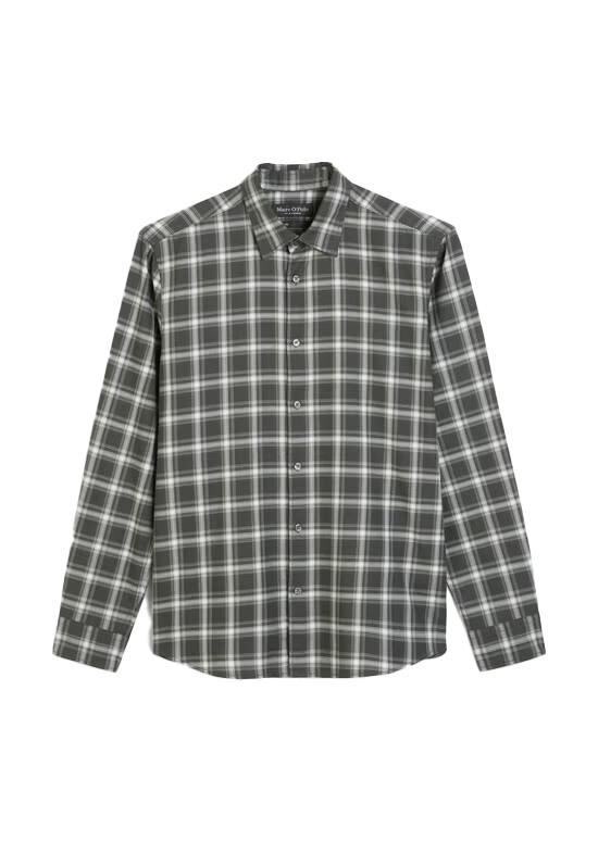 Marc OPolo Casual - Hemd aus Bio-Baumwoll-Flanell grün - Gr. - M von Marc O'Polo Casual