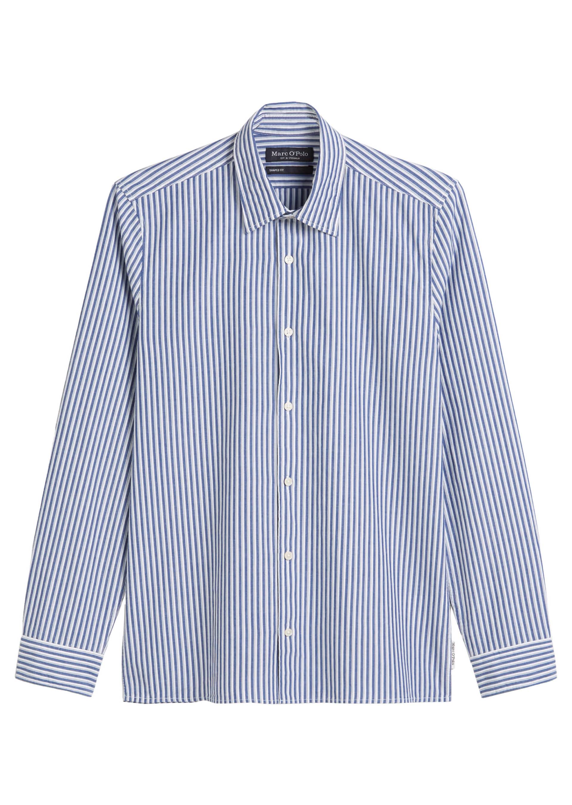 Marc OPolo Casual - Hemd aus Bio-Baumwolle blau - Gr. - M von Marc O'Polo Casual