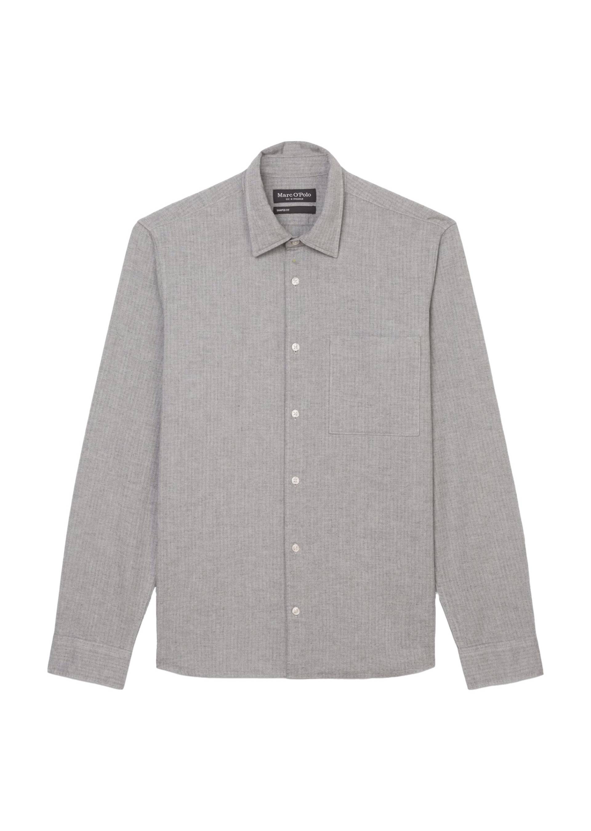 Marc OPolo Casual - Hemd aus Bio-Baumwolle grau - Gr. - XL von Marc O'Polo Casual