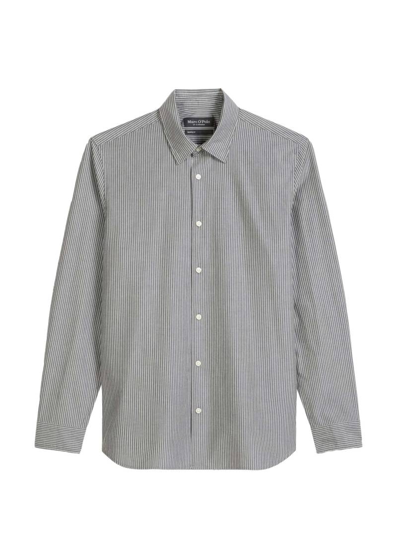 Marc OPolo Casual - Hemd mit Streifenmuster grau - Gr. - M von Marc O'Polo Casual