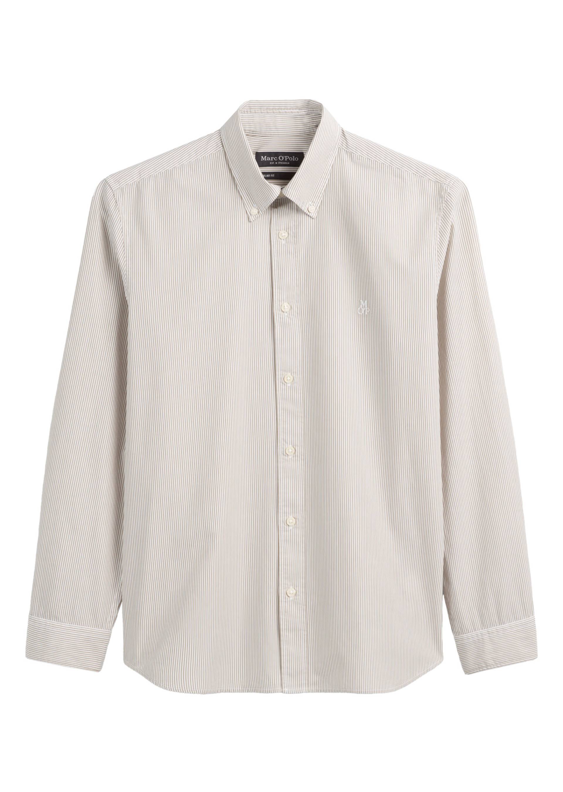 Marc OPolo Casual - Hemd regular aus Bio-Baumwoll-Popeline beige - Gr. - XXL von Marc O'Polo Casual