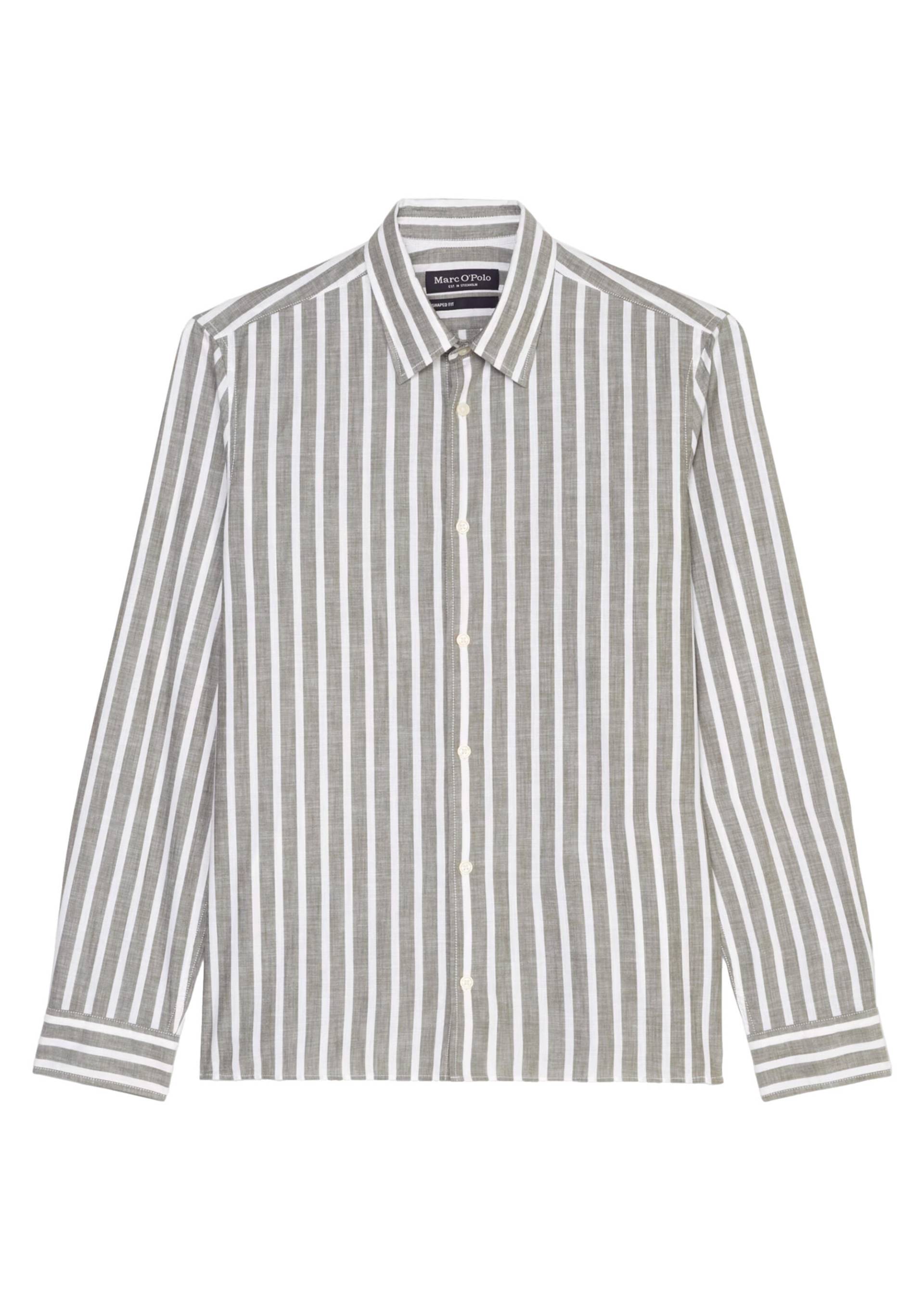 Marc OPolo Casual - Hemd shaped mit feiner Textur beige/braun/weiß - Gr. - XXL von Marc O'Polo Casual