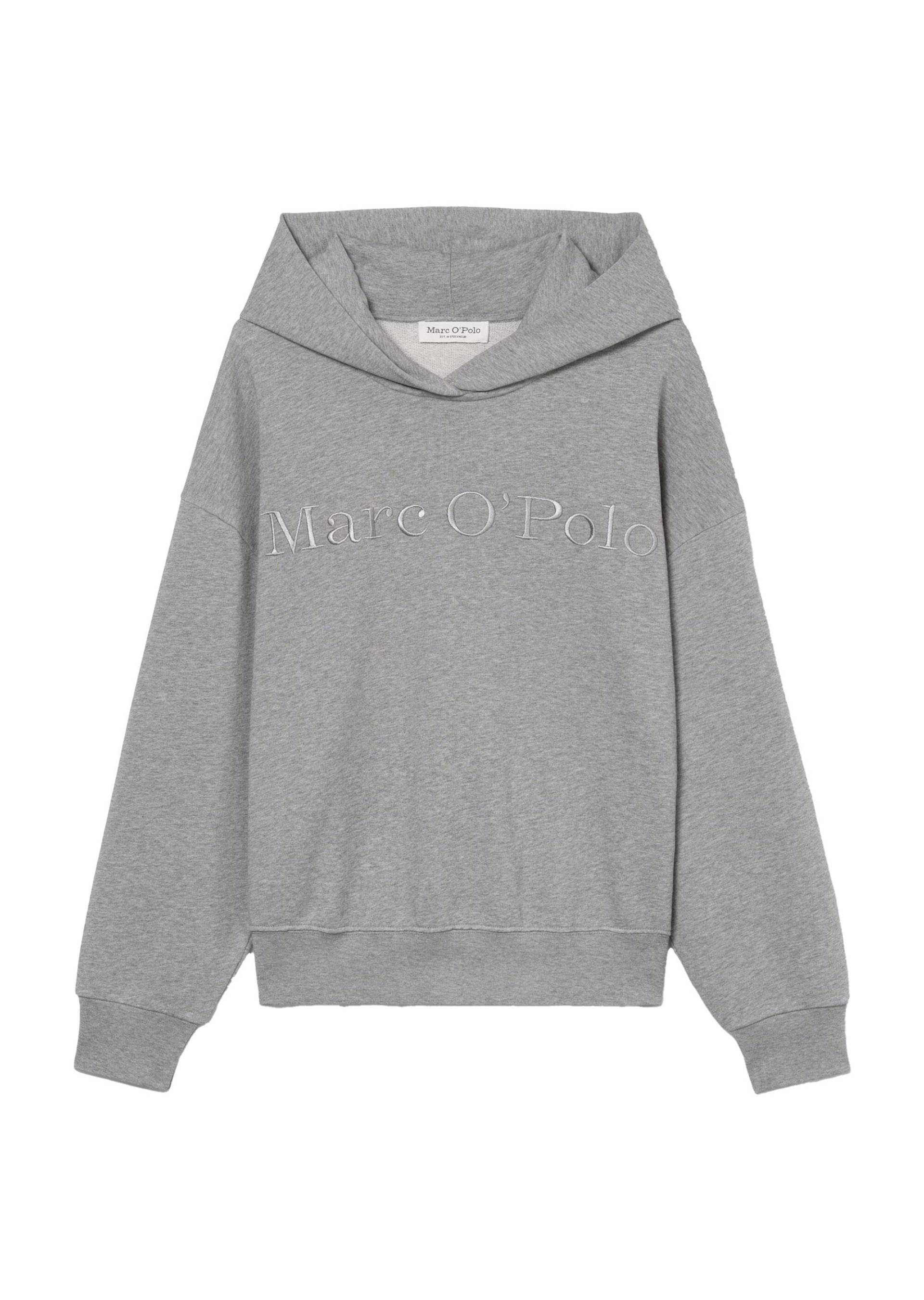 Marc OPolo Casual - Kapuzensweatshirt relaxed grau - Gr. - L von Marc O'Polo Casual