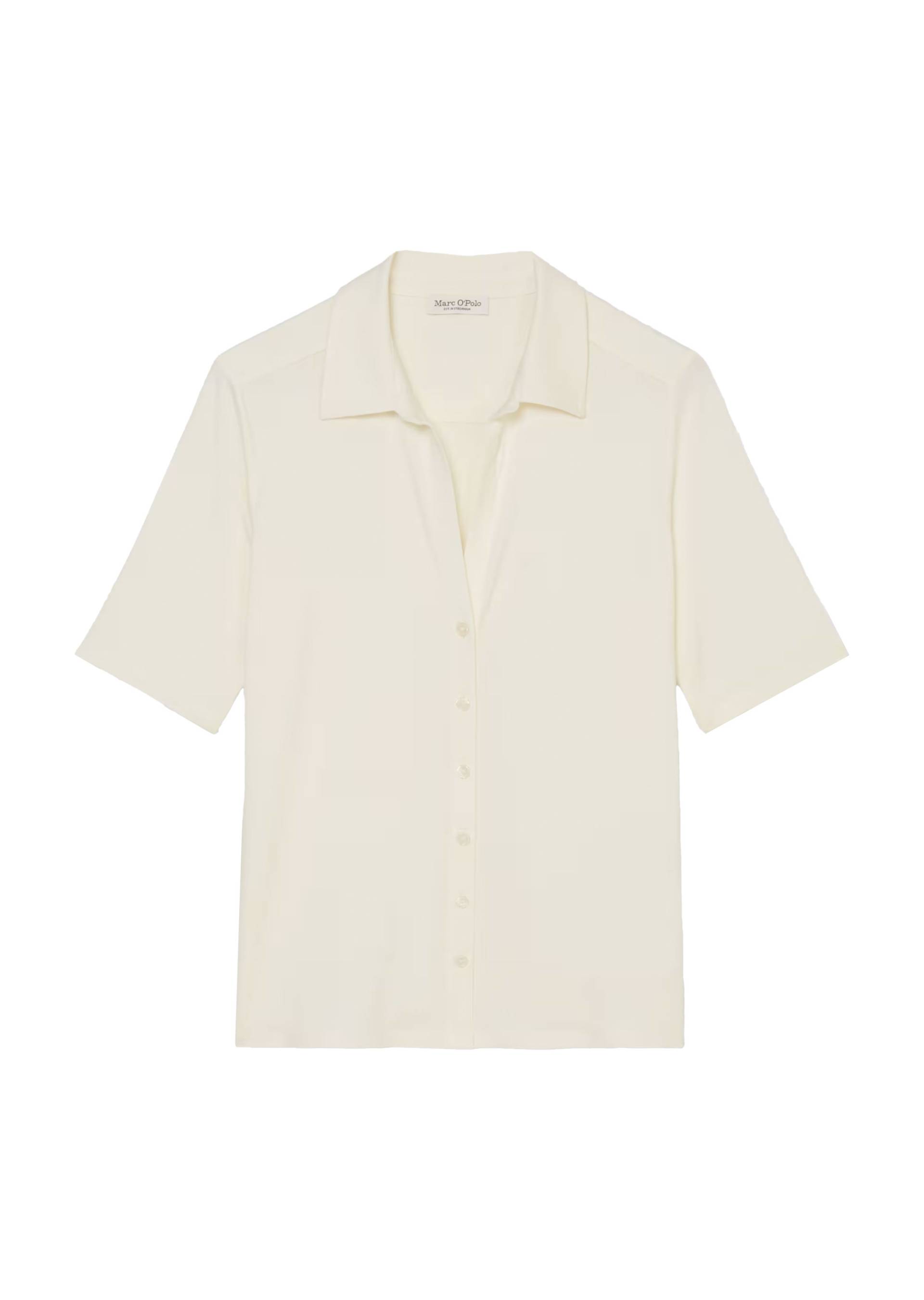 Marc OPolo Casual - Kurzarm-Jerseybluse beige - Gr. - L von Marc O'Polo Casual