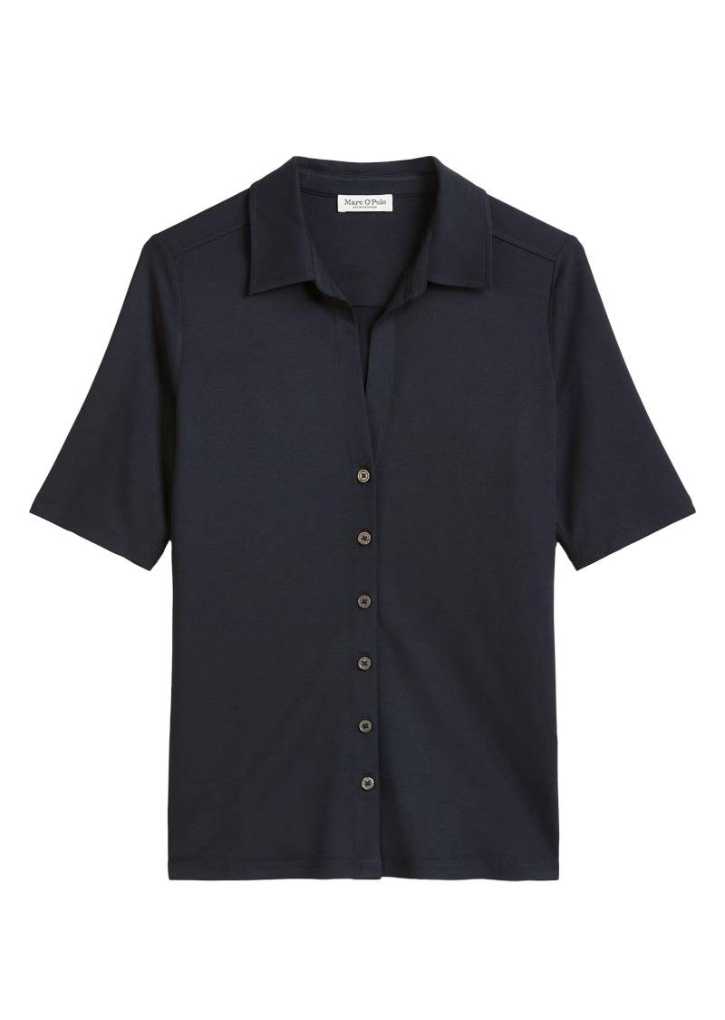 Marc OPolo Casual - Kurzarm-Jerseybluse blau - Gr. - L von Marc O'Polo Casual