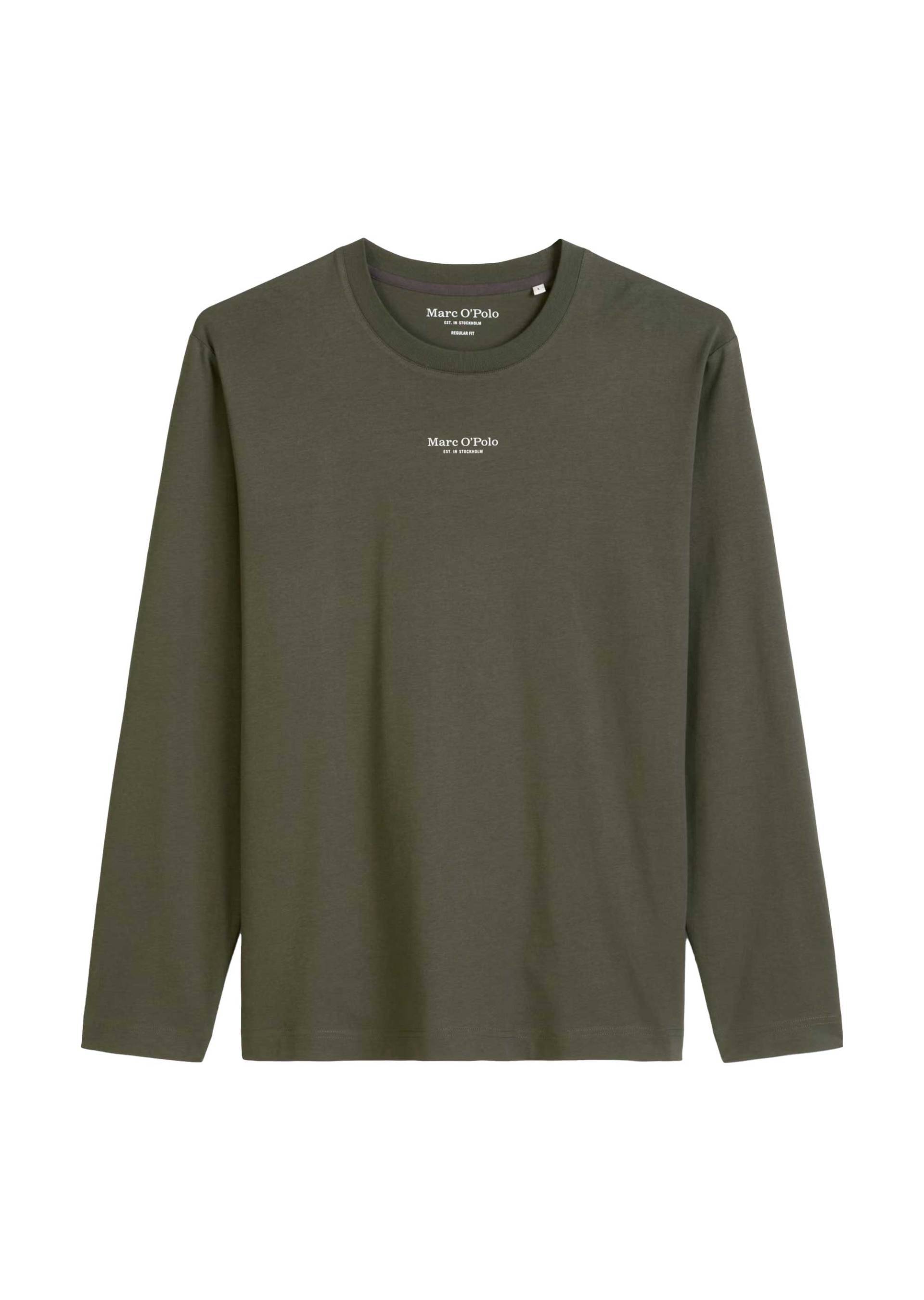 Marc OPolo Casual - Langarmshirt aus reiner Bio-Baumwolle braun - Gr. - XXL von Marc O'Polo Casual