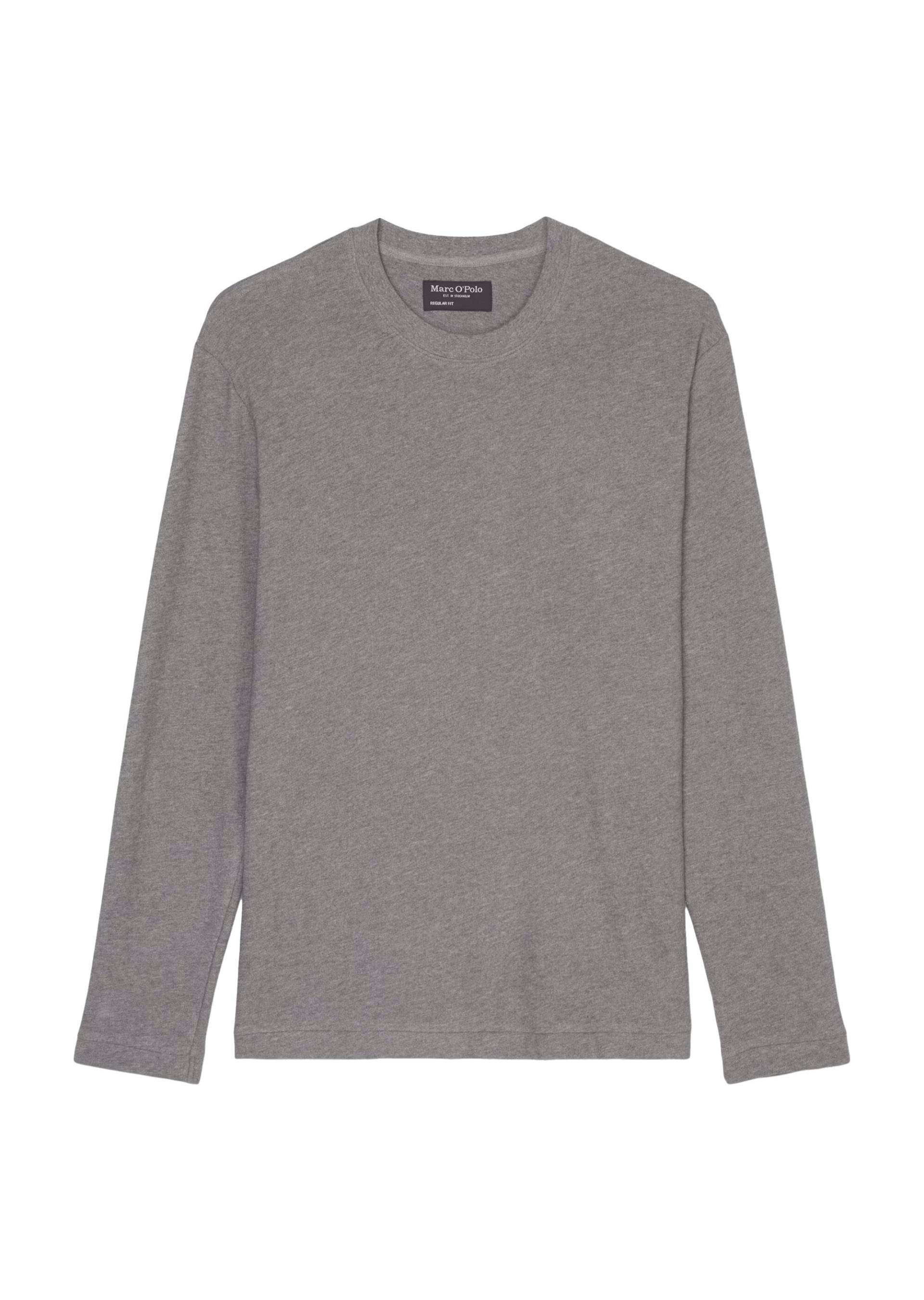 Marc OPolo Casual - Longsleeve aus reiner Bio-Baumwolle grau - Gr. - XXL von Marc O'Polo Casual