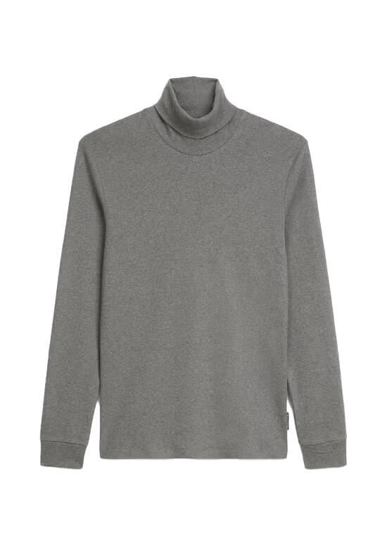 Marc OPolo Casual - Longsleeve mit Rollkragen grau - Gr. - L von Marc O&#039;Polo Casual