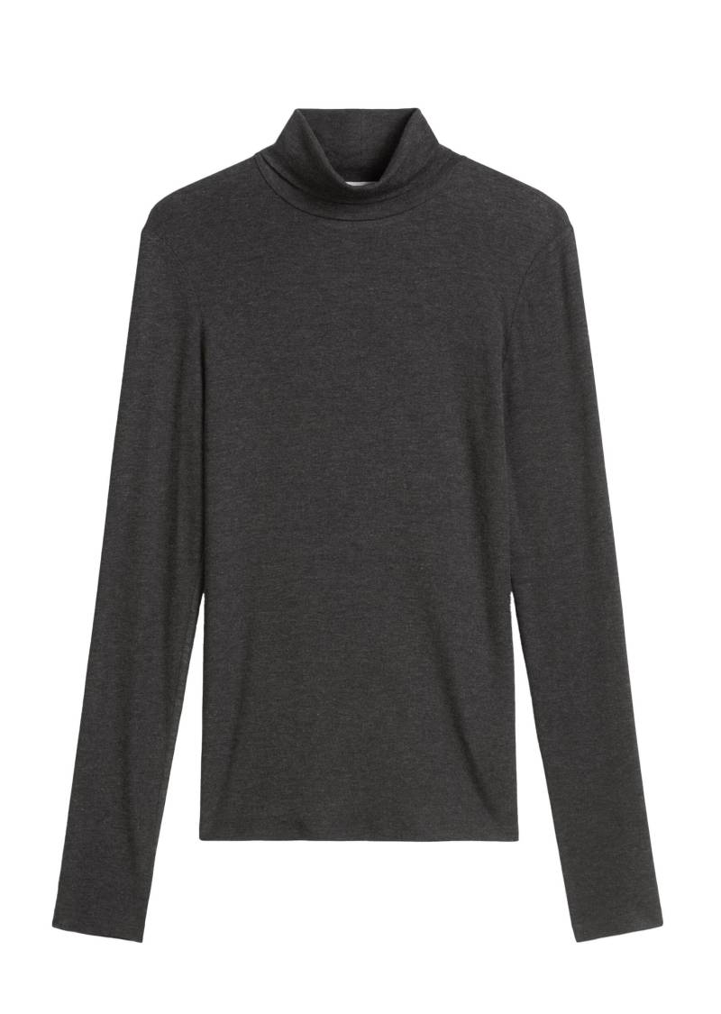 Marc OPolo Casual - Longsleeve regular aus TENCEL™ Modal grau - Gr. - M von Marc O'Polo Casual