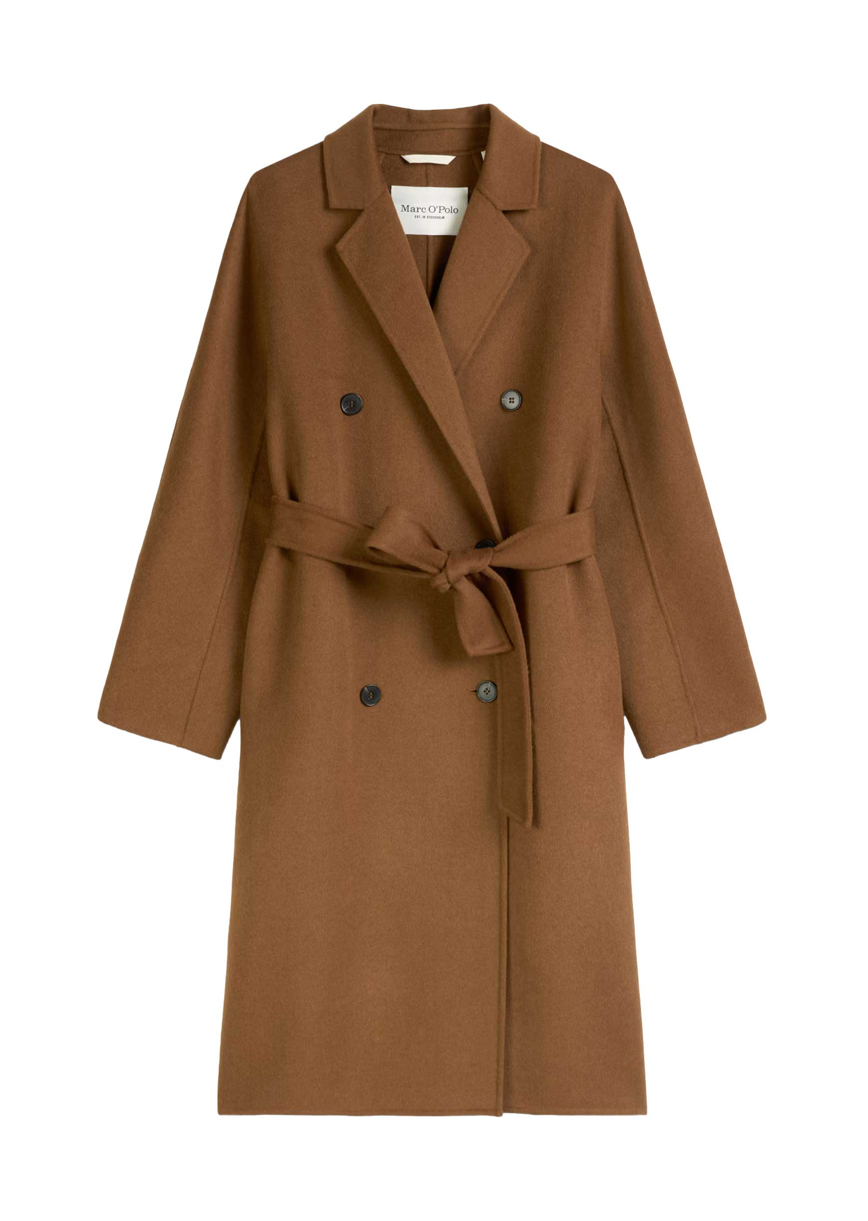 Marc OPolo Casual - Mantel relaxed aus Doubleface-Wolle-Mix braun - Gr. - 34 von Marc O'Polo Casual