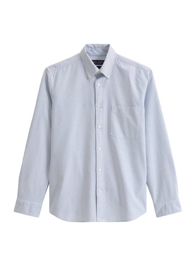Marc OPolo Casual - Oxford-Hemd aus gestreifter Bio-Baumwolle blau - Gr. - L von Marc O'Polo Casual