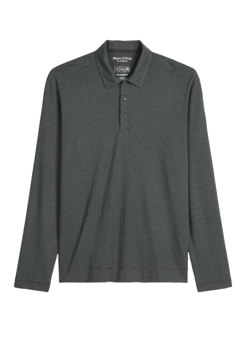 Marc OPolo Casual - Poloshirt aus weichem Woll-Mix grau - Gr. - L von Marc O'Polo Casual