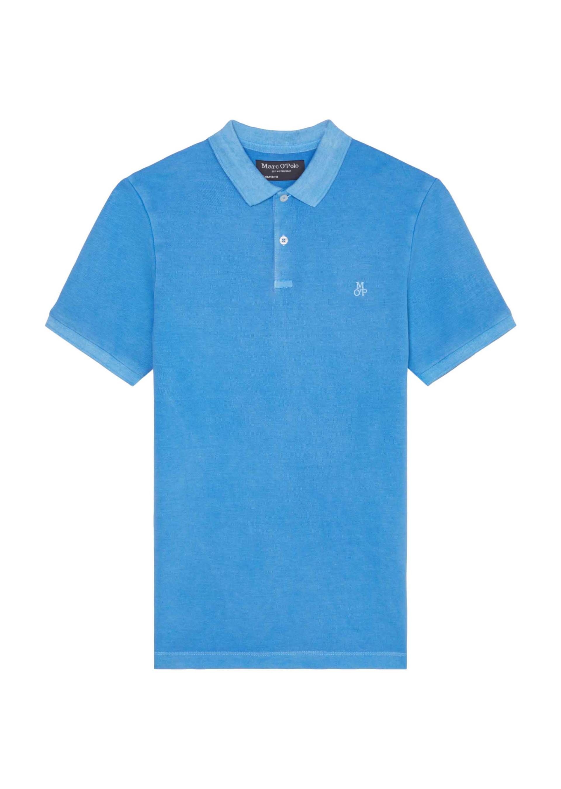 Marc OPolo Casual - Poloshirt piqué aus Bio-Baumwolle blau - Gr. - L von Marc O'Polo Casual