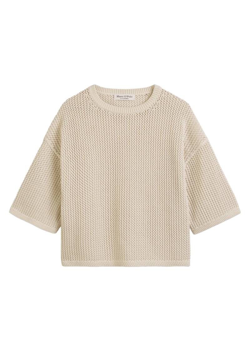 Marc OPolo Casual - Pullover loose aus softem Organic Cotton beige - Gr. - M von Marc O'Polo Casual