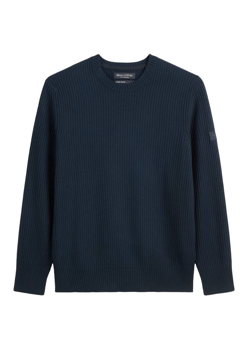 Marc OPolo Casual - Pullover mit Rippstruktur blau - Gr. - L von Marc O'Polo Casual
