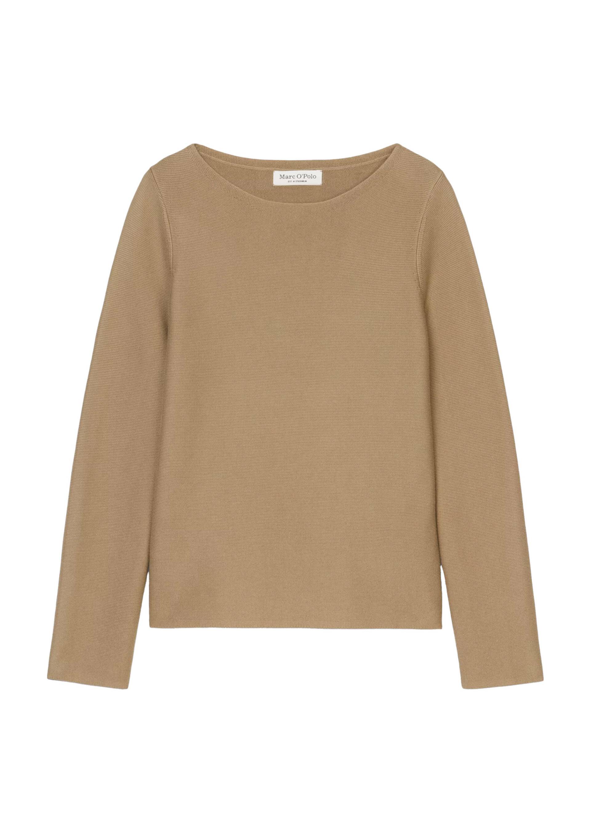 Marc OPolo Casual - Pullover slim aus Bio-Baumwolle braun - Gr. - S von Marc O'Polo Casual