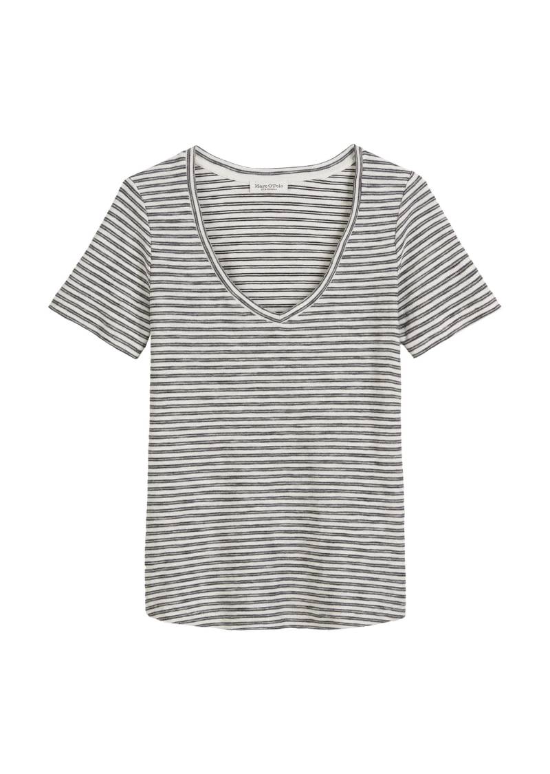Marc OPolo Casual - Ringel-T-Shirt regular schwarz/weiß - Gr. - M von Marc O'Polo Casual