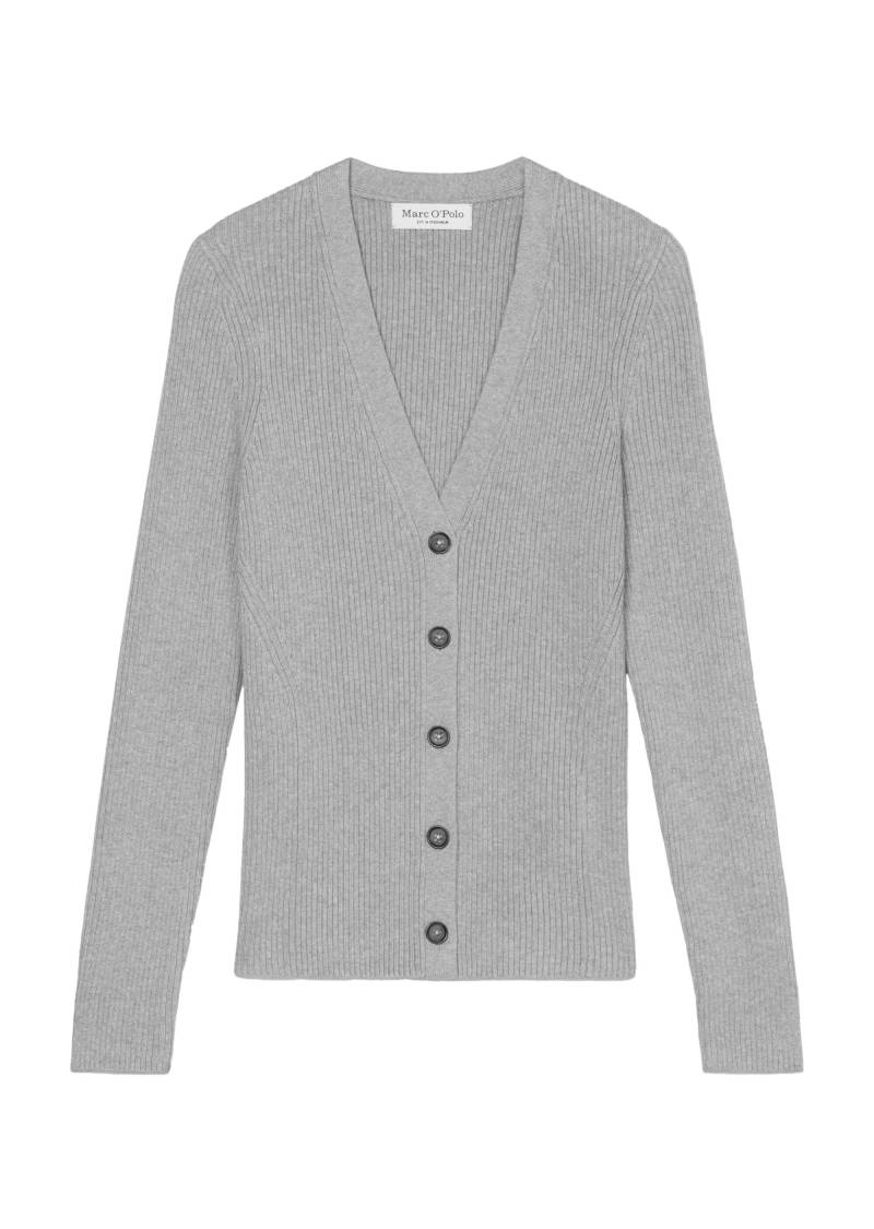 Marc OPolo Casual - Rippstrick Cardigan grau - Gr. - L von Marc O'Polo Casual