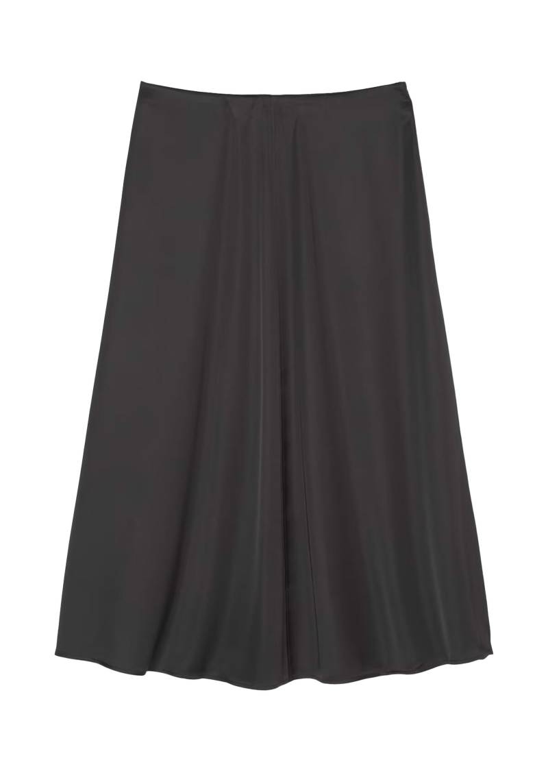 Marc OPolo Casual - Rock aus fließendem Viskose-Satin schwarz - Gr. - 34 von Marc O'Polo Casual