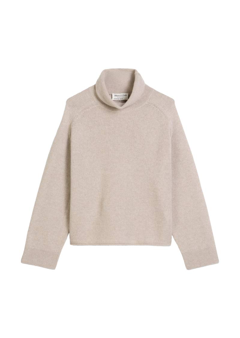 Marc OPolo Casual - Rollkragenpullover aus softem Merinowolle-Mix beige - Gr. - S von Marc O'Polo Casual