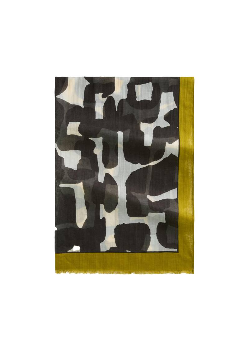 Marc OPolo Casual - Schal mit Allover-Print beige/grün/schwarz von Marc O'Polo Casual