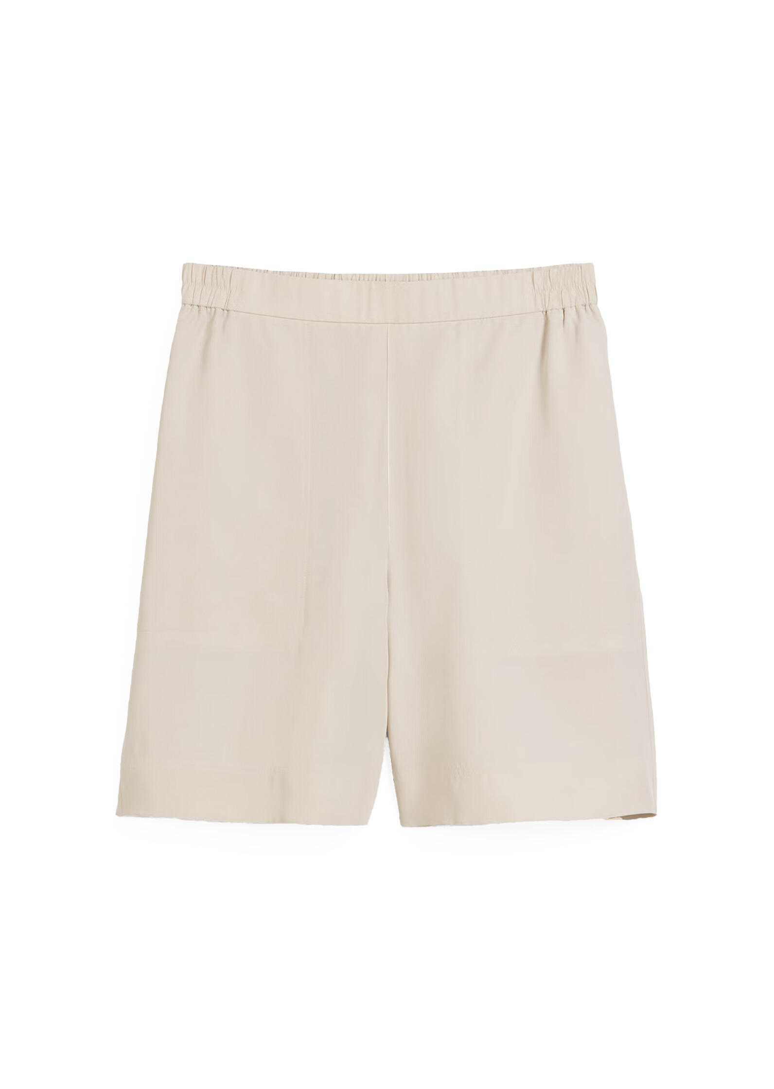 Marc OPolo Casual - Shorts wide aus TENCEL™ Lyocell-Leinen-Mix beige - Gr. - 38 von Marc O'Polo Casual