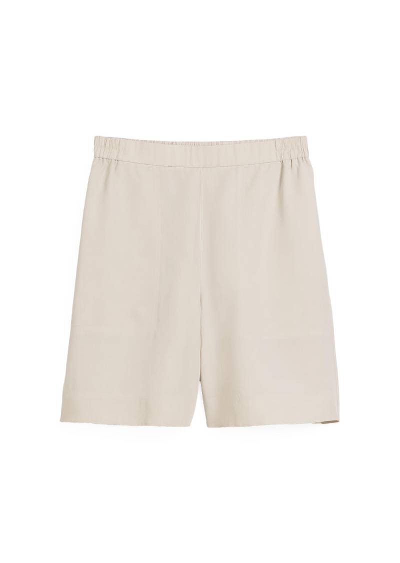 Marc OPolo Casual - Shorts wide aus TENCEL™ Lyocell-Leinen-Mix beige - Gr. - 38 von Marc O'Polo Casual