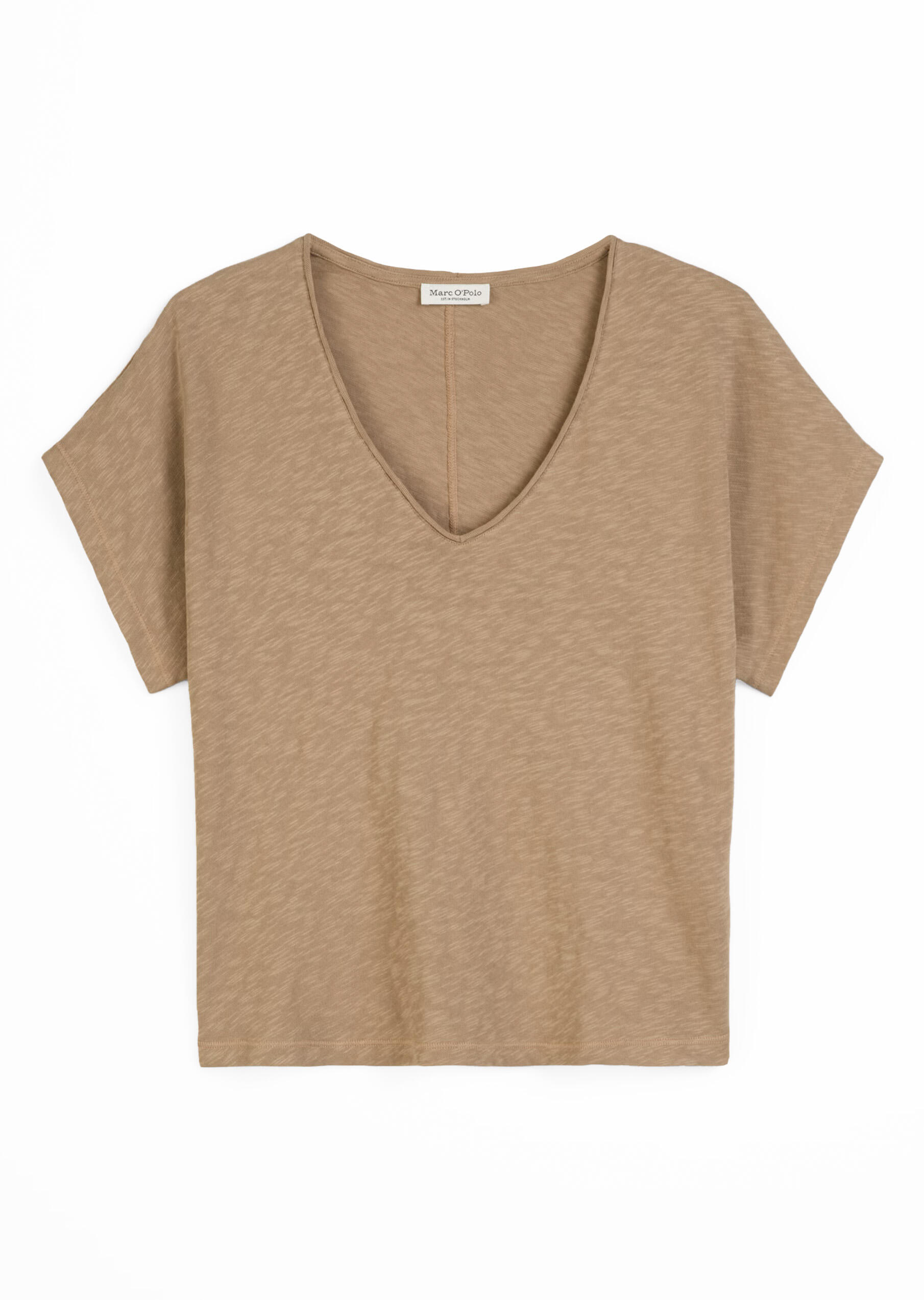 Marc OPolo Casual - T-Shirt regular mit Fledermausärmeln braun - Gr. - S von Marc O'Polo Casual