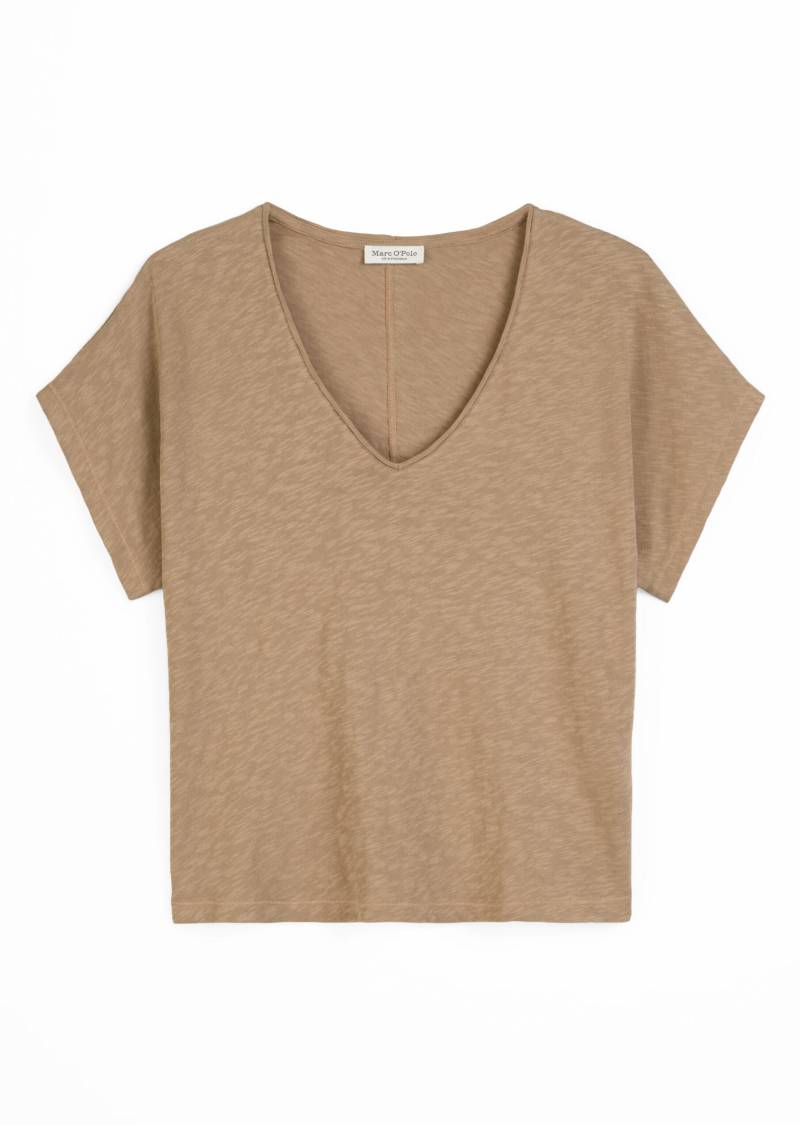 Marc OPolo Casual - T-Shirt regular mit Fledermausärmeln braun - Gr. - S von Marc O'Polo Casual