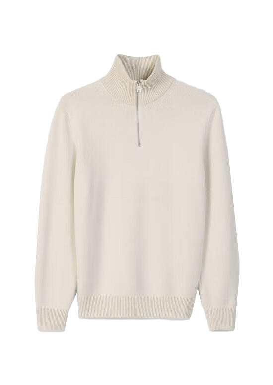 Marc OPolo Casual - Troyer aus feiner Chenille beige - Gr. - XL von Marc O'Polo Casual