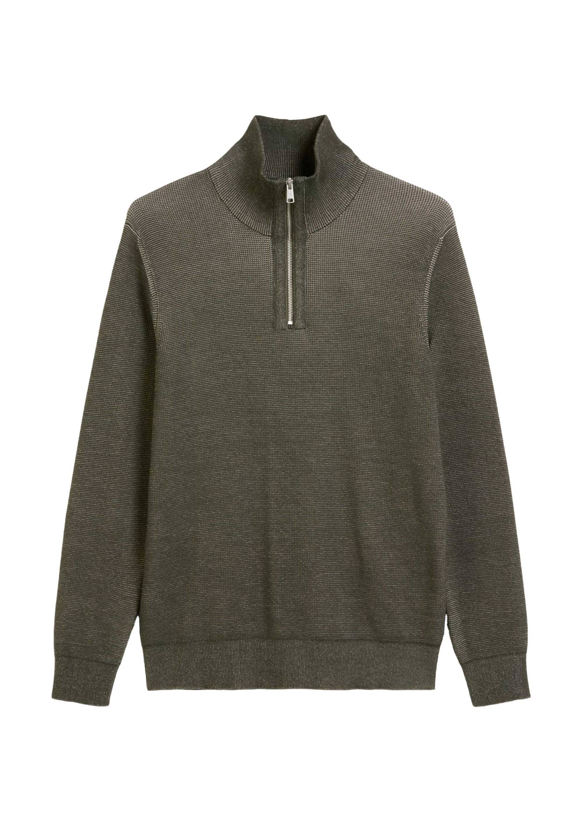 Marc OPolo Casual - Troyer mit Reißverschluss braun - Gr. - L von Marc O'Polo Casual