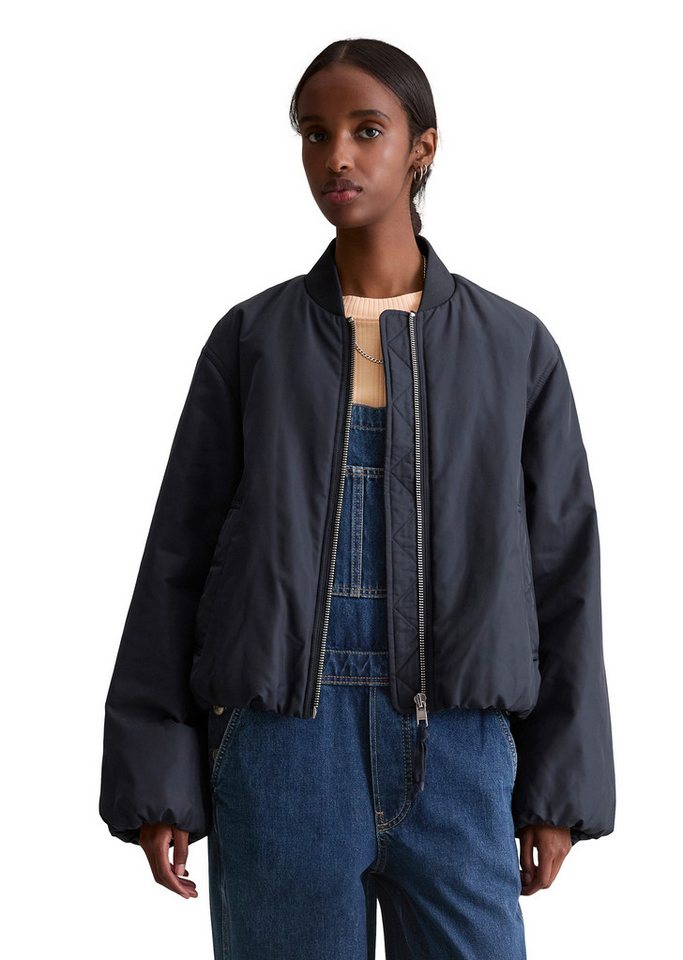 Marc O'Polo DENIM Blouson im Aviator-Stil relaxed fit cropped aus recyceltem Polyester von Marc O'Polo DENIM