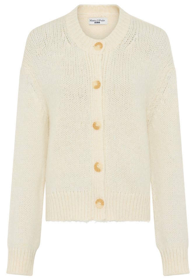 Marc O'Polo DENIM Cardigan relaxed aus kuschligem Schurwolle-Alpakawolle-Mix von Marc O'Polo DENIM