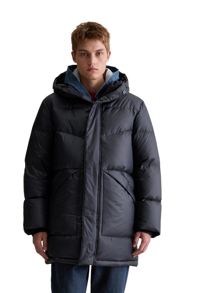 Marc O'Polo DENIM Daunenmantel mit fixierter Kapuze von Marc O'Polo DENIM