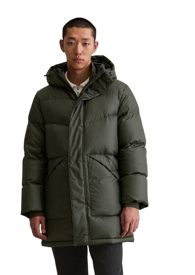 Marc O'Polo DENIM Daunenmantel mit fixierter Kapuze von Marc O'Polo DENIM