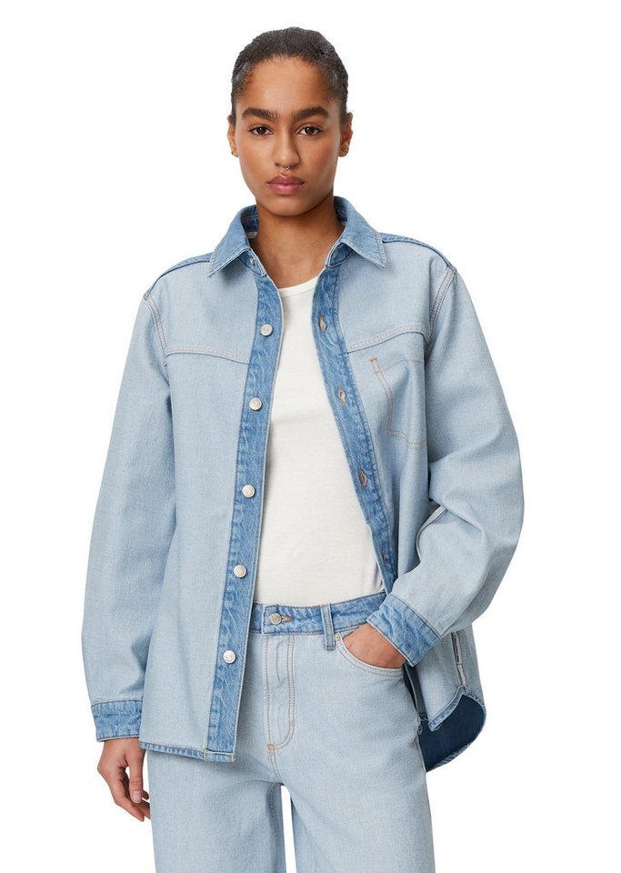 Marc O'Polo DENIM Jeansbluse im Inside Out-Stil von Marc O'Polo DENIM