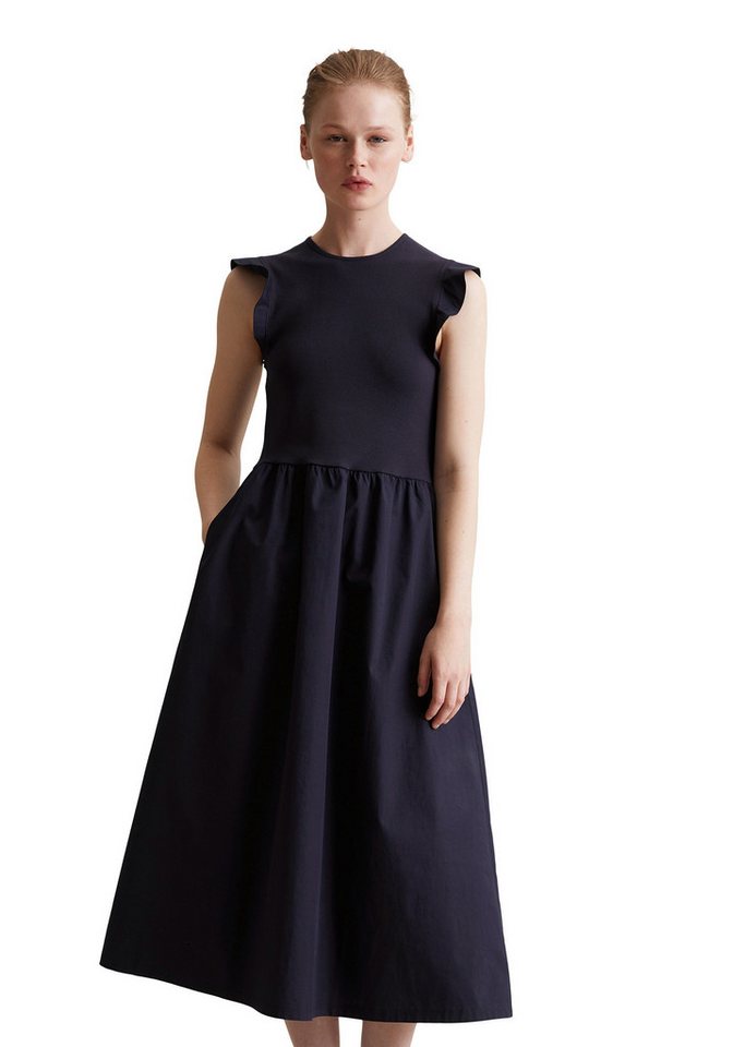 Marc O'Polo DENIM Jerseykleid mit Baumwoll-Popelinerock von Marc O'Polo DENIM