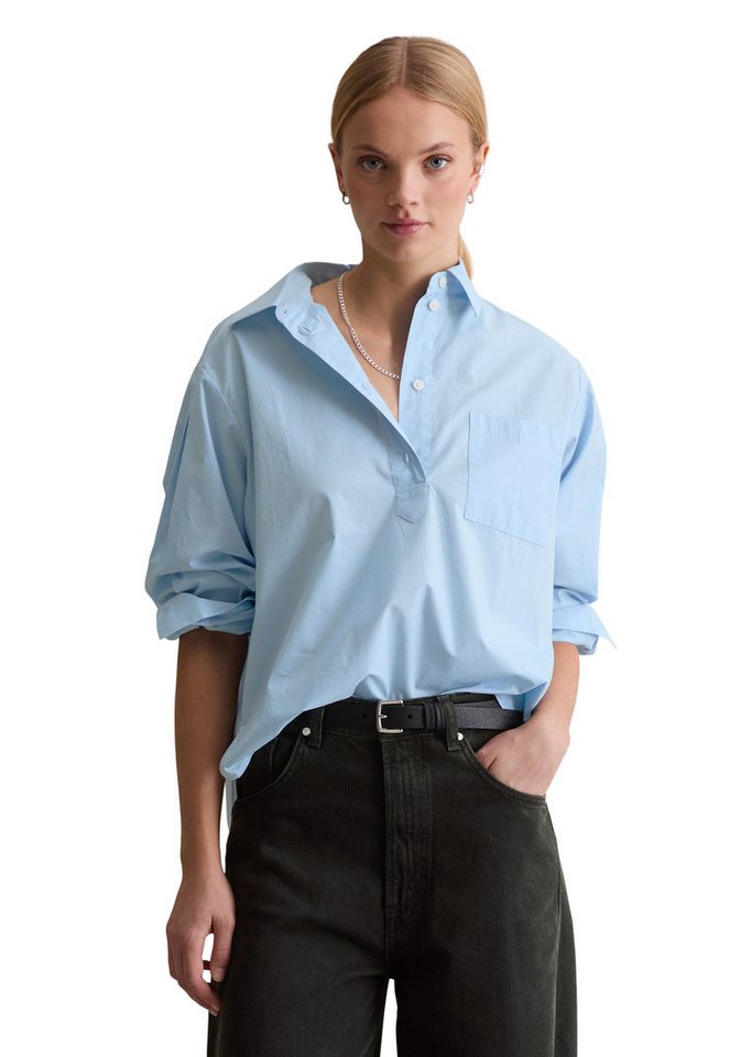 Marc O'Polo DENIM Langarmbluse aus softem Popeline von Marc O'Polo DENIM