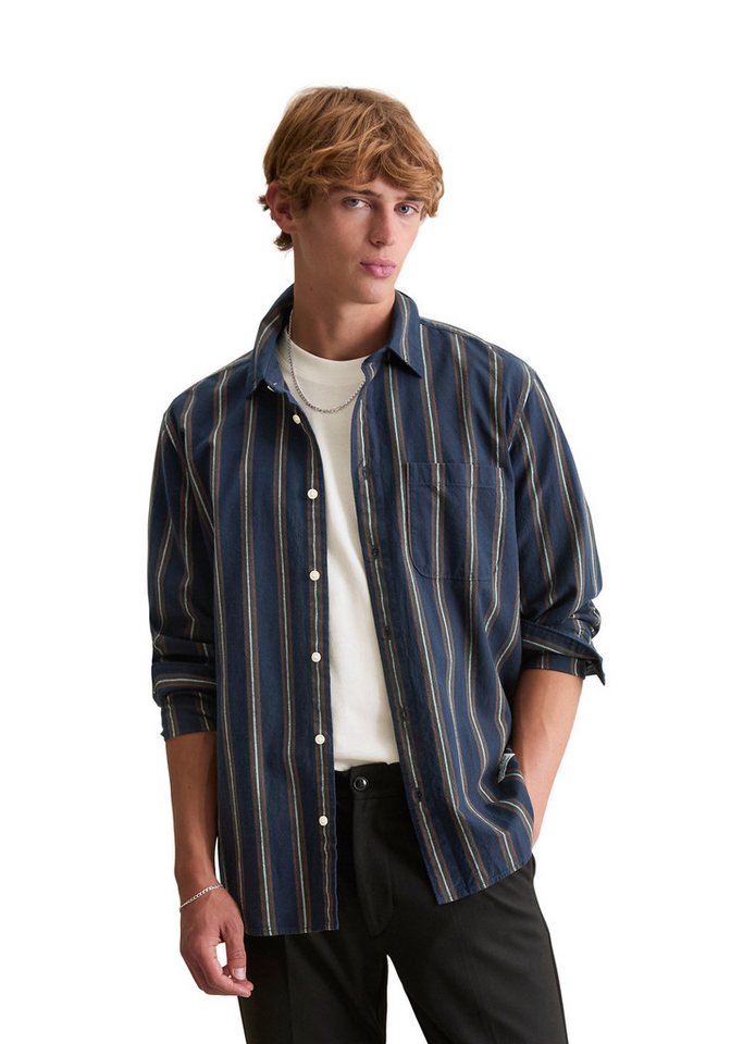 Marc O'Polo DENIM Langarmhemd mit mehrfarbigen Streifen von Marc O'Polo DENIM