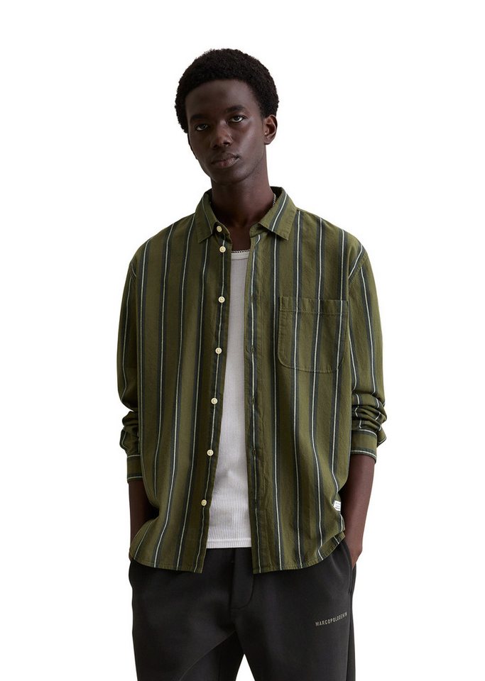 Marc O'Polo DENIM Langarmhemd mit mehrfarbigen Streifen von Marc O'Polo DENIM