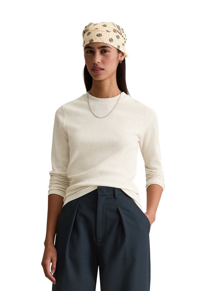 Marc O'Polo DENIM Langarmshirt aus elastischem Bio-Baumwolle-Mix von Marc O'Polo DENIM