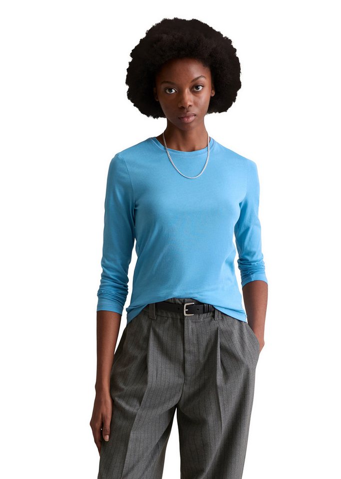 Marc O'Polo DENIM Langarmshirt aus softem Bio-Baumwoll-Mix von Marc O'Polo DENIM