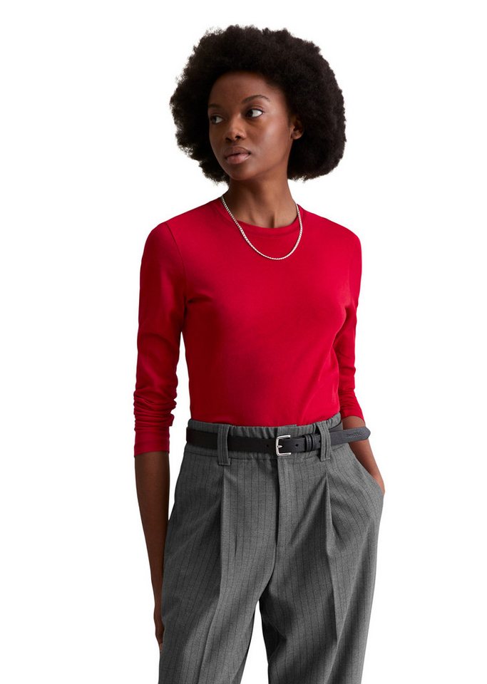 Marc O'Polo DENIM Langarmshirt aus softem Bio-Baumwoll-Mix von Marc O'Polo DENIM