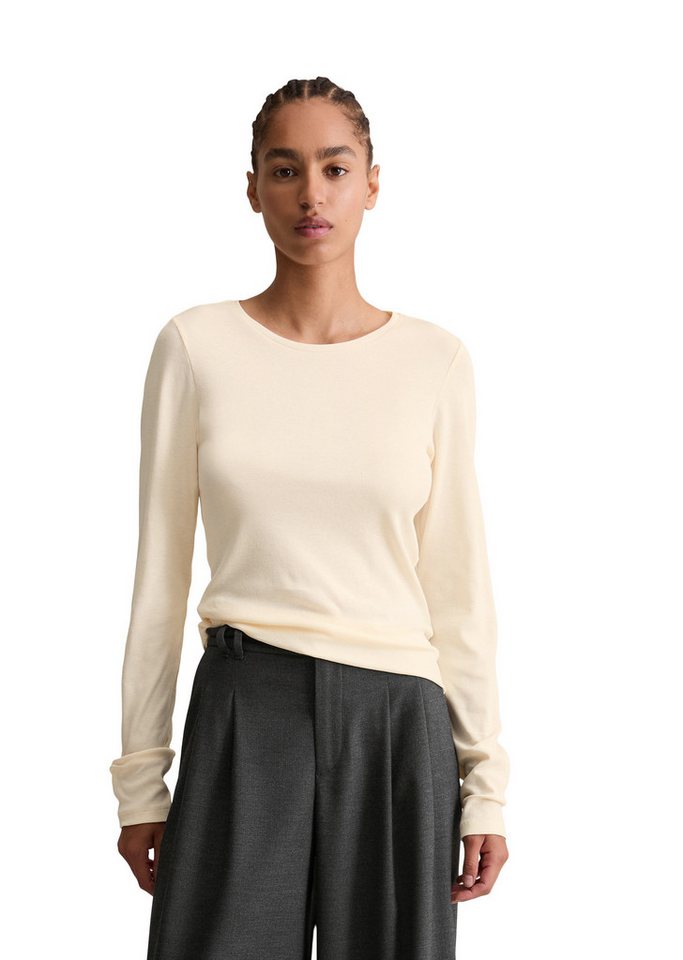 Marc O'Polo DENIM Langarmshirt aus softem Ripp-Jersey von Marc O'Polo DENIM